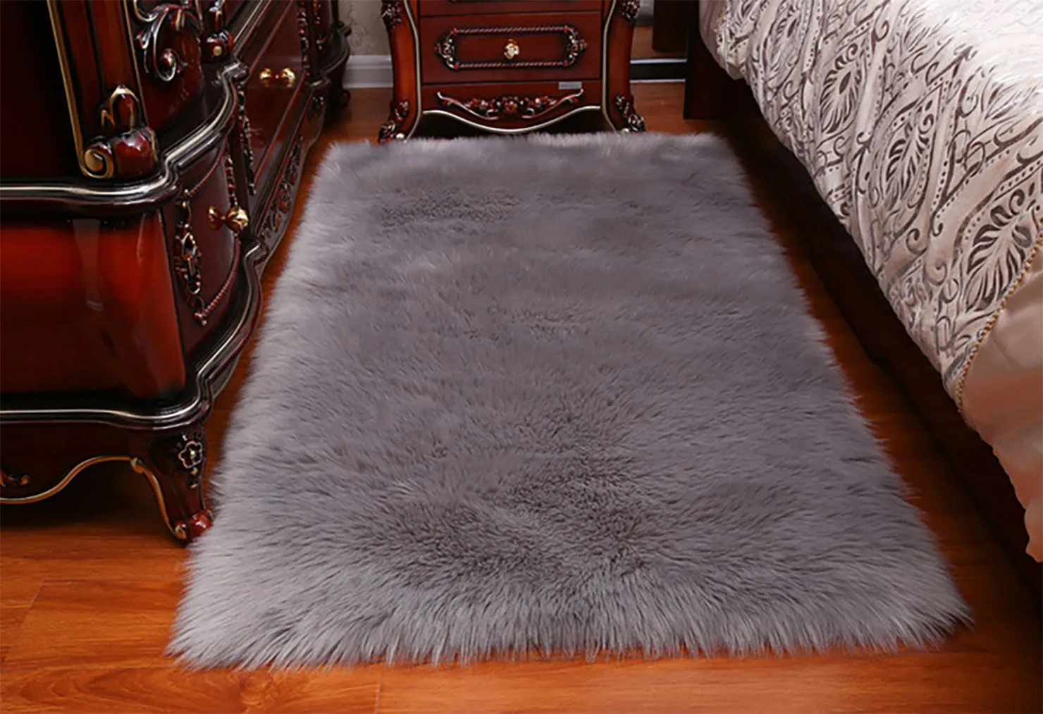 Thicken Faux Fur Rugs Plush Carpet area rug