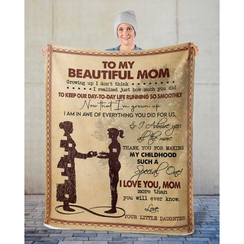 To My Mom - From Daughter  - A367 - Premium Blanket