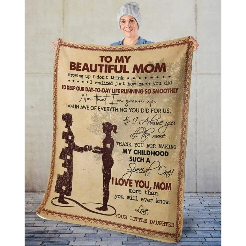 To My Mom - From Daughter  - A367 - Premium Blanket