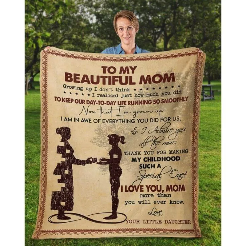 To My Mom - From Daughter  - A367 - Premium Blanket