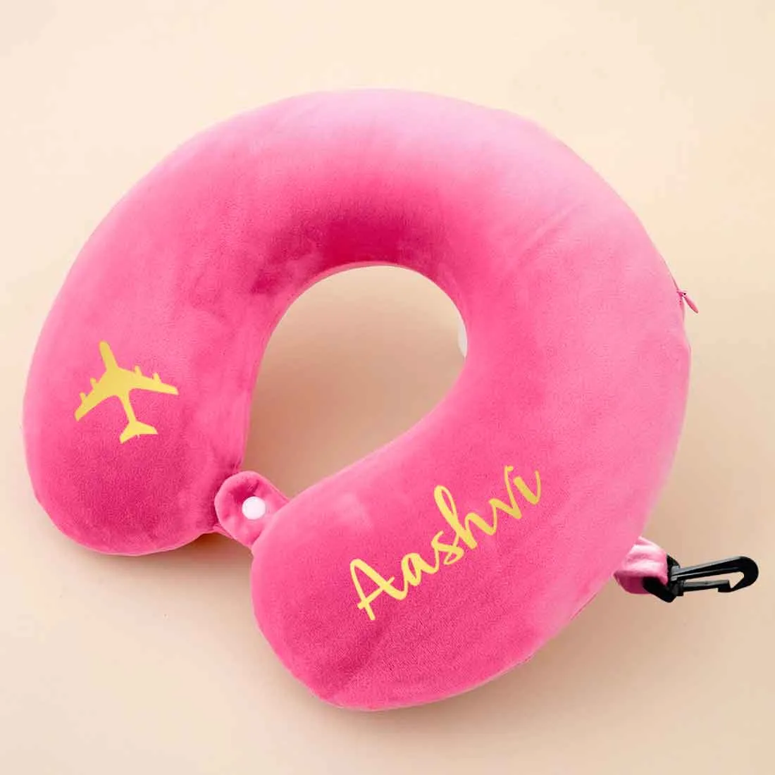 Travel Neck Pillow with Name-Memory foam Airplane Pillow