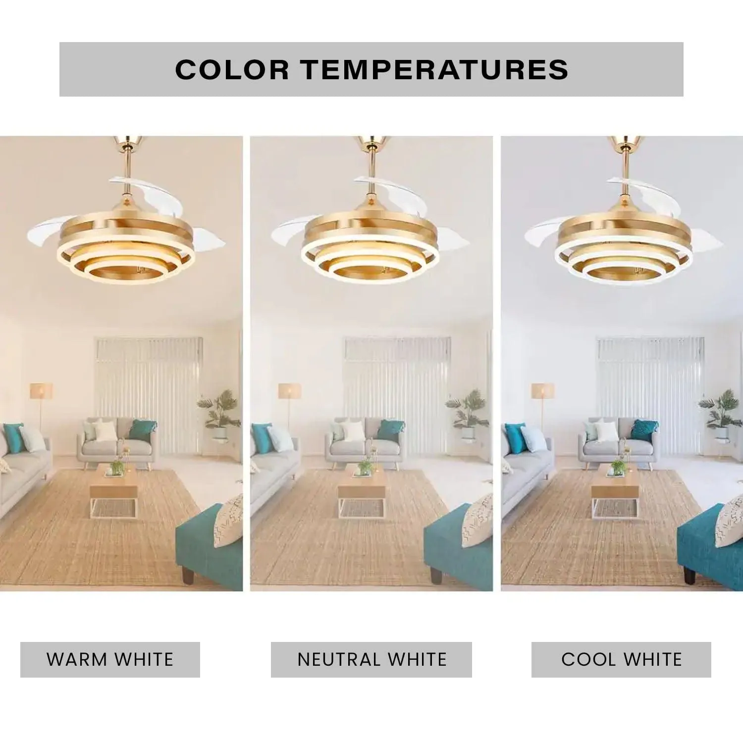 Trinity Nezha Chandelier Ceiling Fan with Remote Control