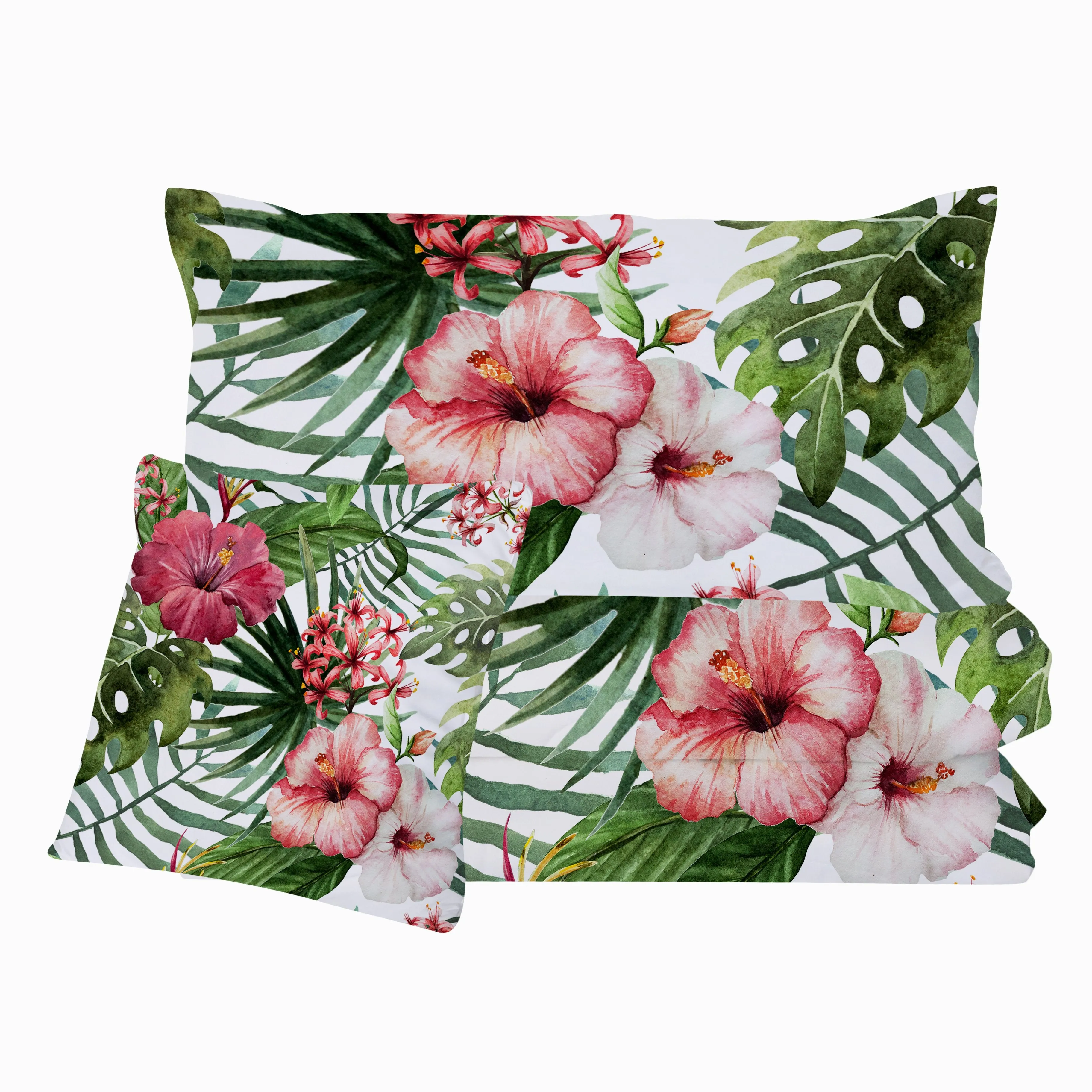 Tropical Hibiscus Quilt Set