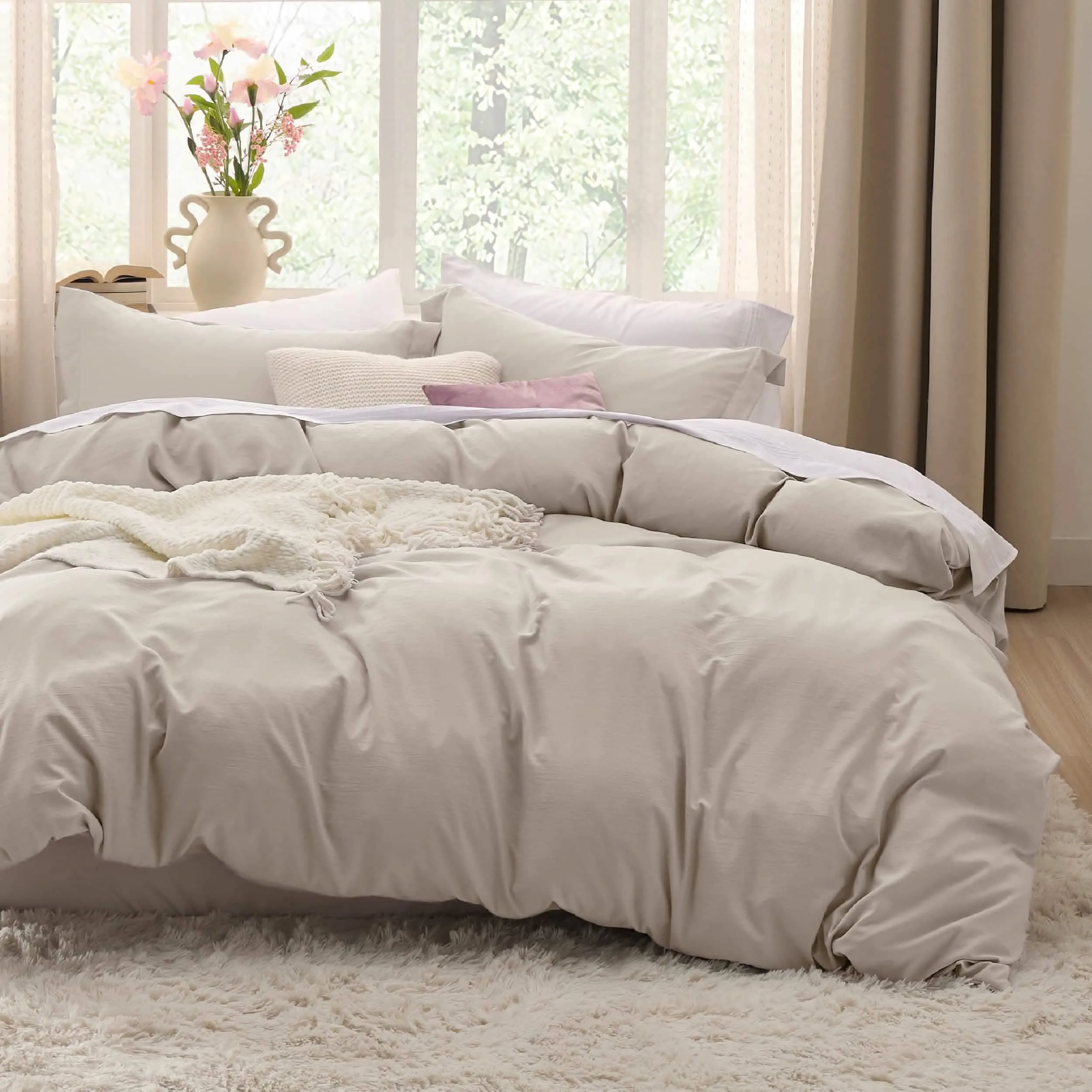 Ultra Soft Hypoallergenic Microfiber Duvet Cover Set