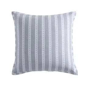 Urban Stripe Charcoal European Pillowcase by Logan and Mason