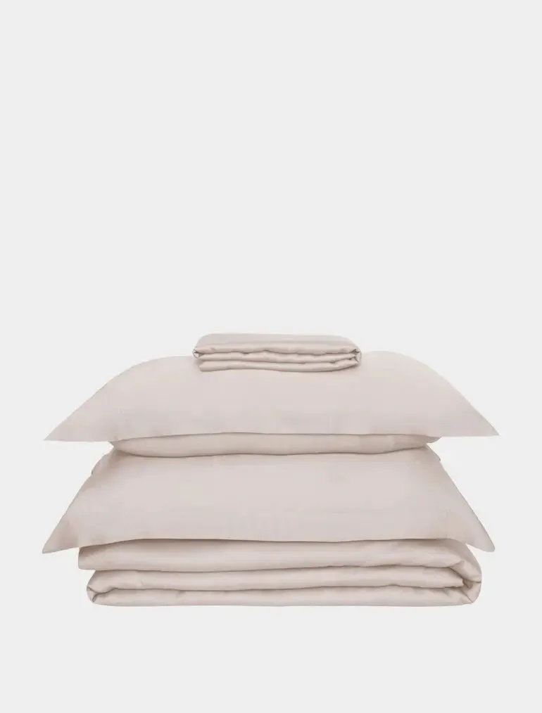 Wheat Eucalyptus Silk Bed Sheet Set