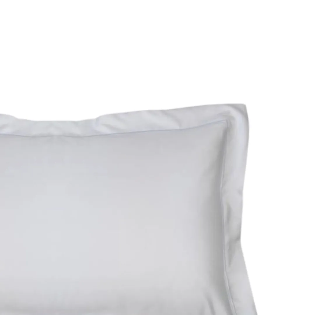 Whisper Soft 500 Thread Count Sateen Egyptian Cotton Oxford Pillowcase - Silver