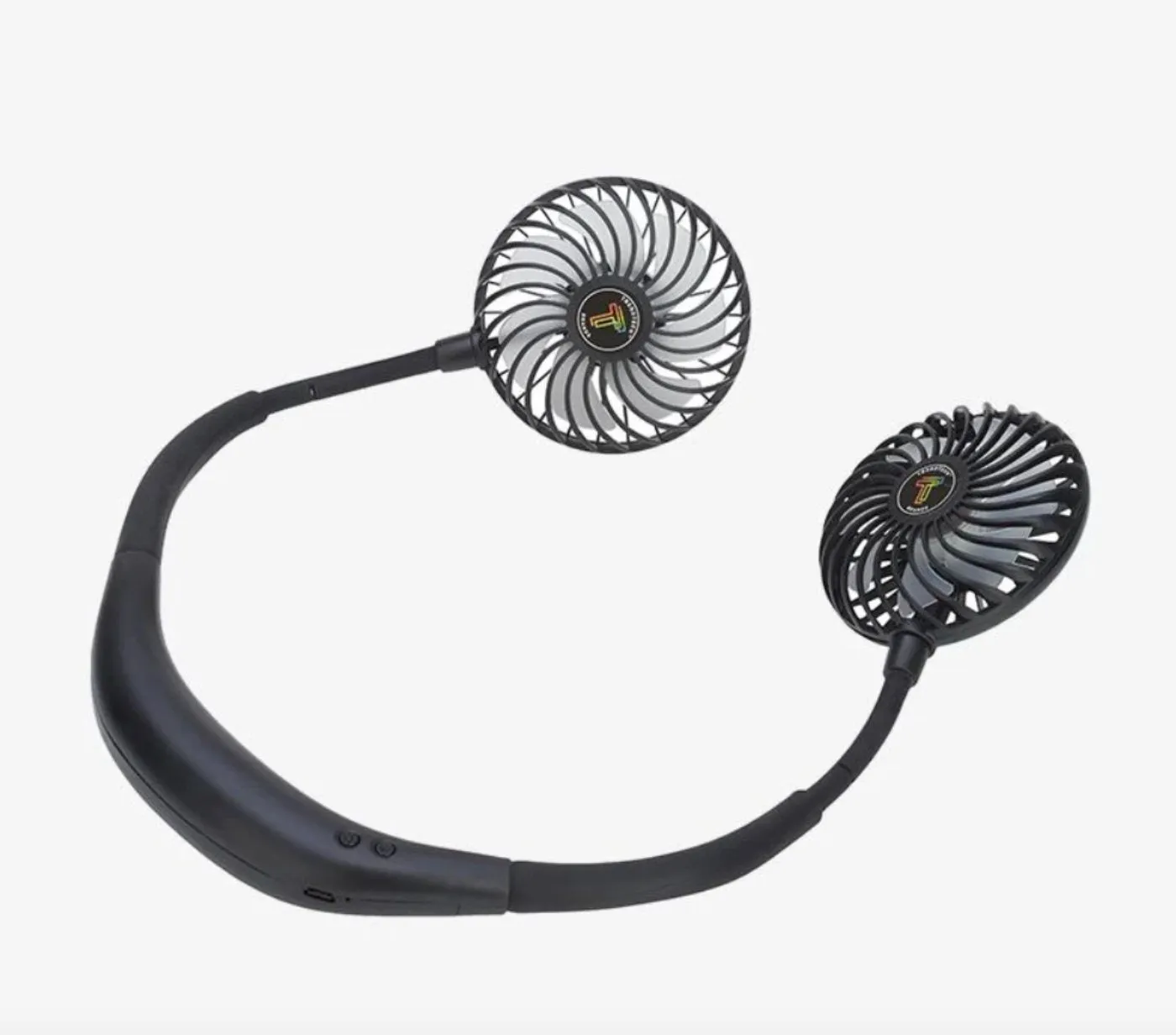 Wireless Black Neck Fan With LED Light