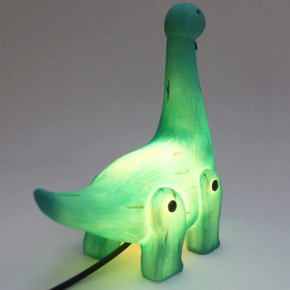 Wood Effect Cute Diplodocus Light