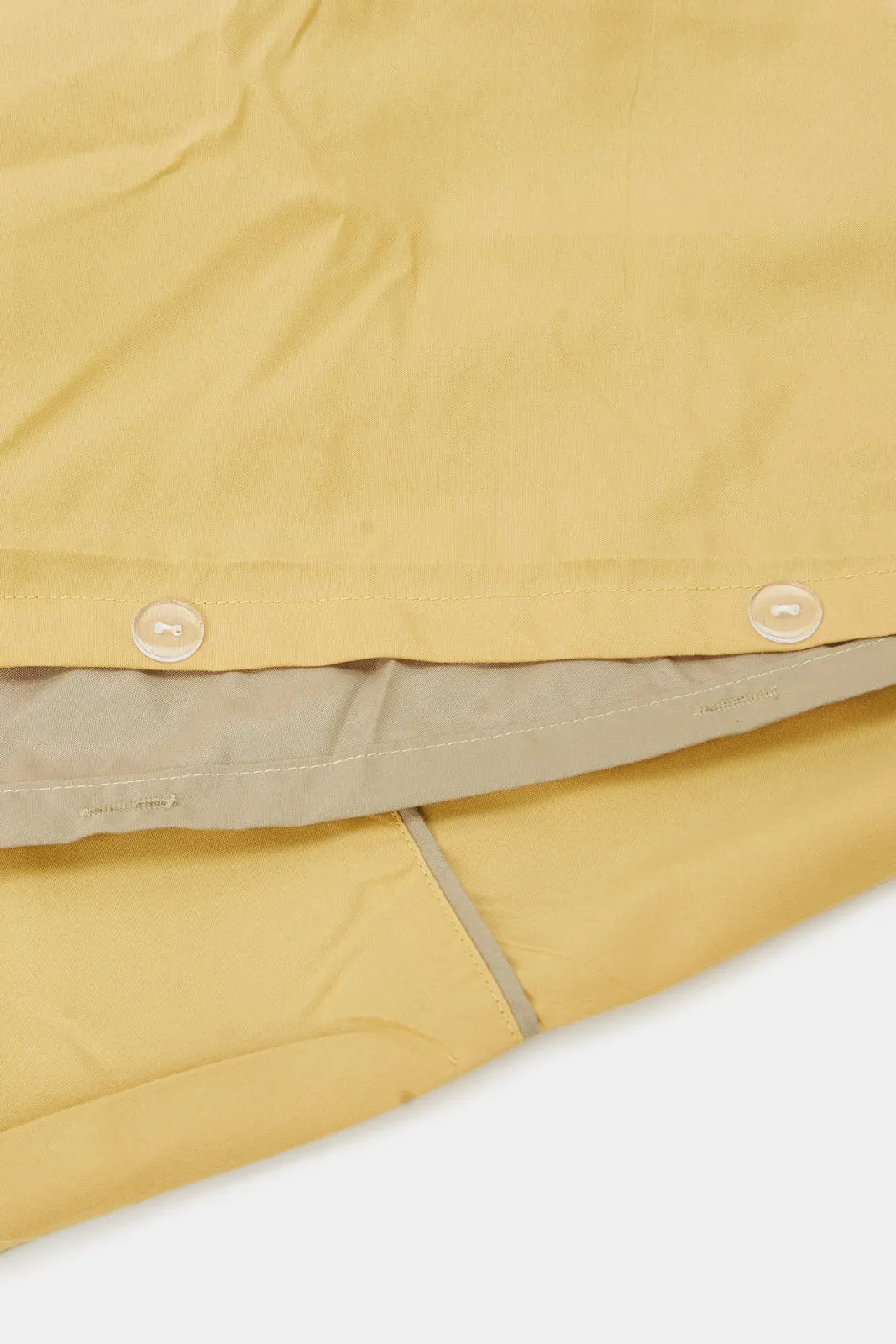 Yellow And Beige Reversible 2-Piece Duvet Cover Set (Single Size)