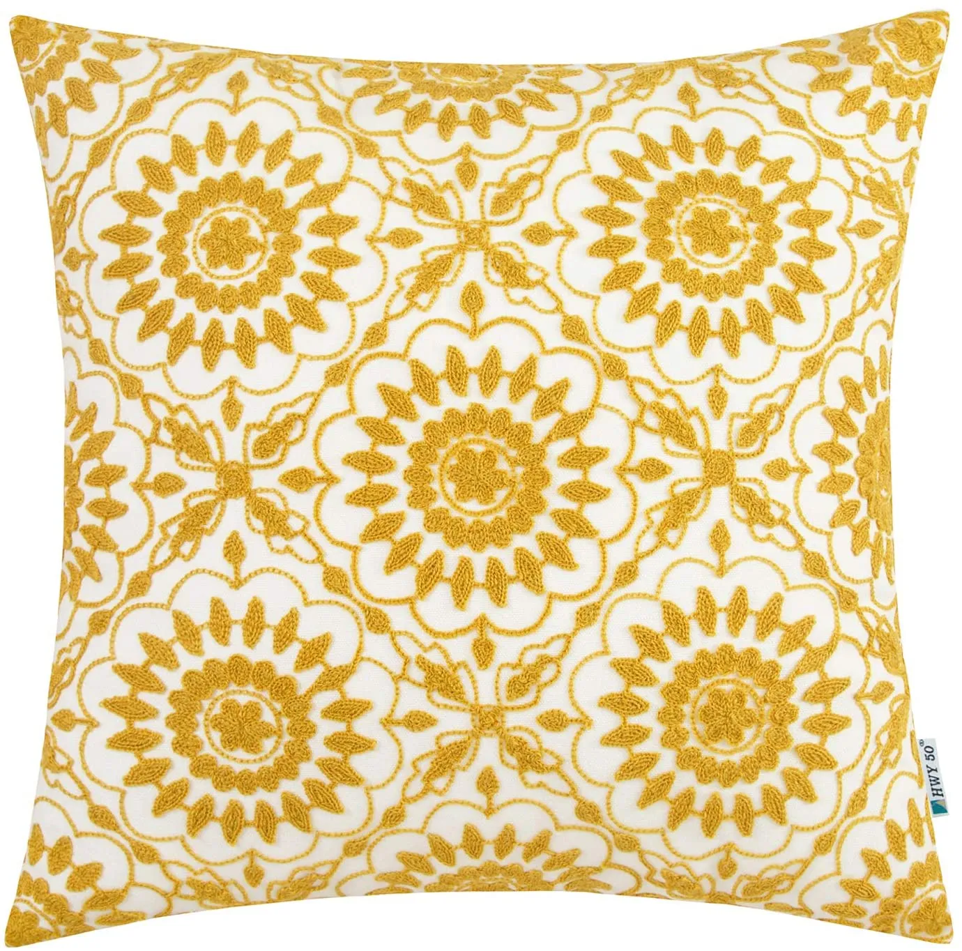 Yellow Floral Pillow