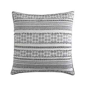 Zanda Smoke European Pillowcase by Logan and Mason Platinum