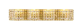 ZC121-LD7018BR - Living District: Ollie 4 light Brass and Clear Crystals wall sconce